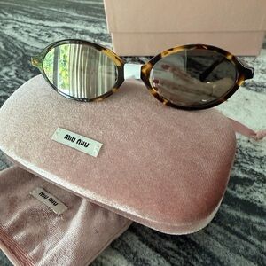 Miu Miu Brown Tortoise Sunglasses